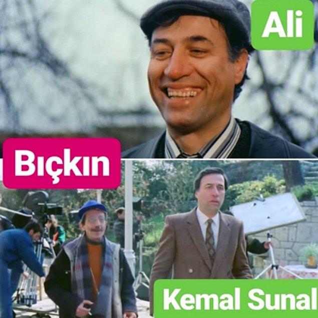 1988 yapımı olan Bıçkın filminde Sunal, hem Ali hem de filmde aktör olan Kemal Sunal'ı canlandırır.