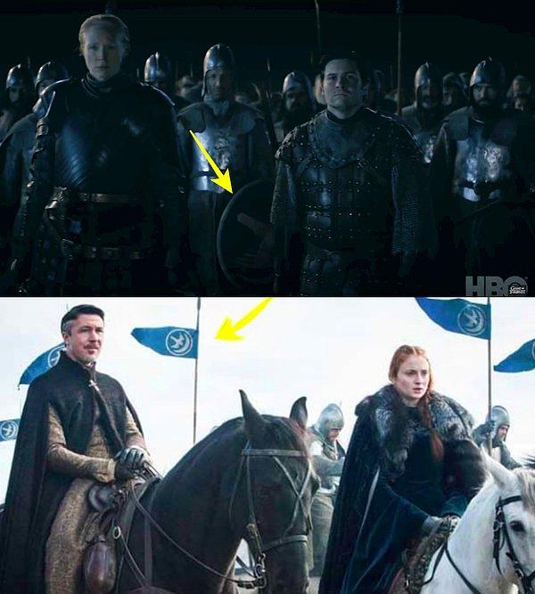 Brienne ve Pod, Vadinin Şövalyeleri (Knights of the Vale) ile birlikte.