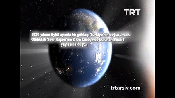 Düştüğü yıla dair çeşitli iddialar bulunsa da biz TRT'nin açıkladığı 1920 yılını kabul ediyoruz.