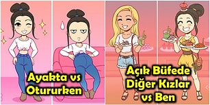 Formda Kalmak İsteyen Her Kadının Gün İçerisinde Yaşadığı Problemleri Gözler Önüne Seren 18 İllüstrasyon