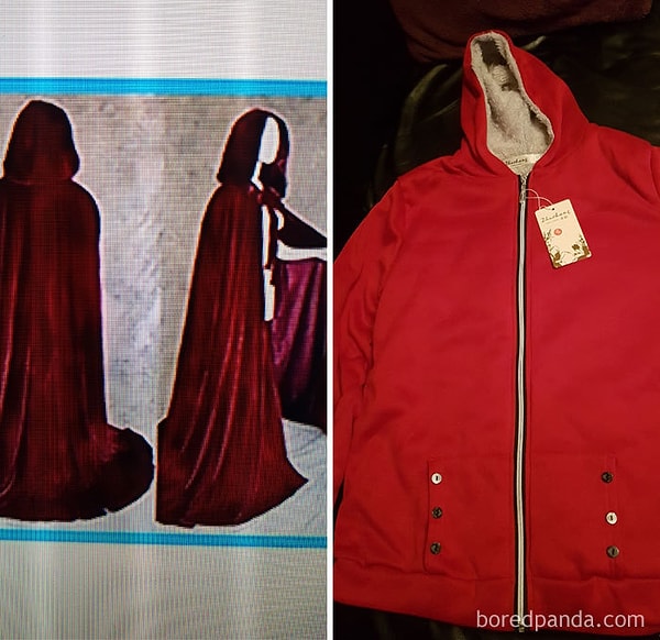 25. "Капюшон на месте, цвет немного похож - можно отправлять покупателю"