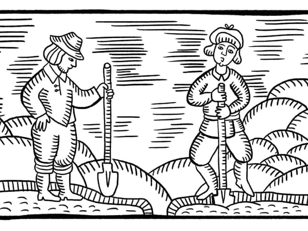 4. Двое рабочих могут выкопать ров глубиной в 2 метра за 2 часа. Сколько  рабочих выкопают ров глубиной в 5 метров за 5 часов?