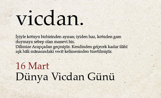 Dünya Vicdan Günü