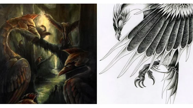 Stymphalian kuşları mitolojinin az bilinen ama oldukça özgün bir karakteridir. Ares'in kuşları olarak bilinen Stymphalianlar, pirinçten pençelere ve çelikten tüylere sahiptirler.
