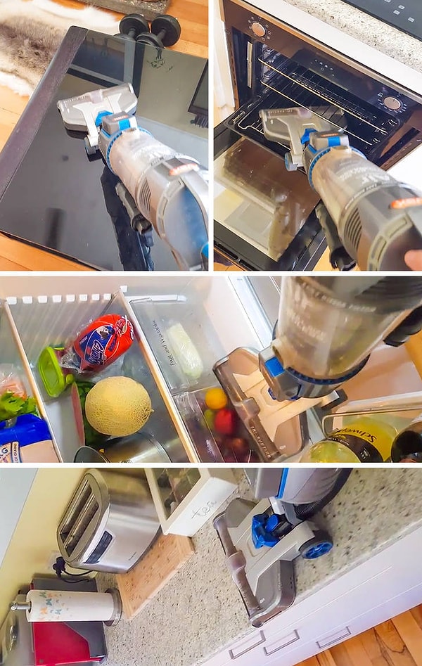 13. "Зачем нужна тряпка, когда можно все пропылесосить?"