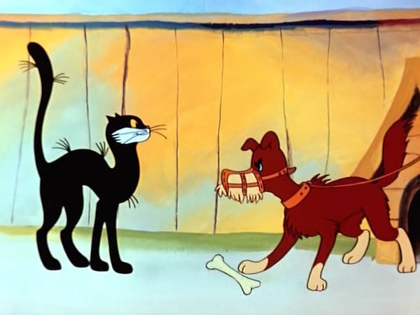 6. Какого цвета глаза у Котенка по имени Гав?