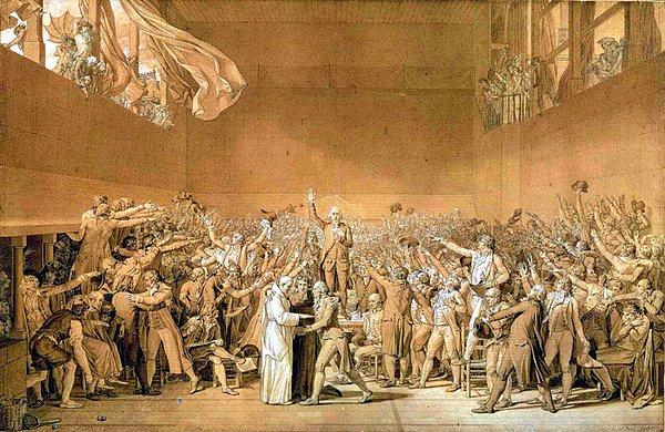 Kral XVI. Louis gözaltına alınmış, kendisini ''Kurucu Meclis'' ilan eden vekiller ülkeyi anayasal monarşi ile bir ara rejimde idareye başlamışlardı.