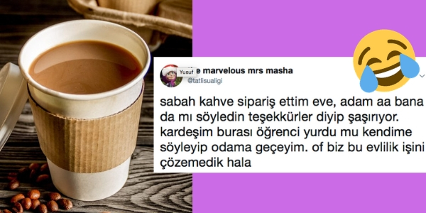 bir kahve insanlari nasil sok eder twitter ahalisinin eve siparis verilen kahveyle olan garip ama komik imtihani