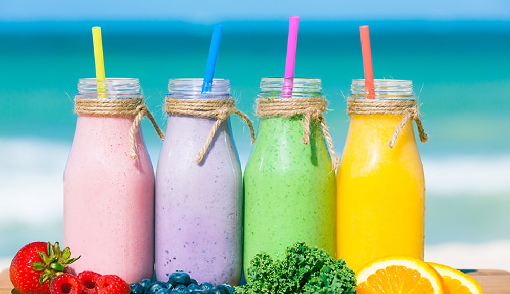 Yaza Daha Sağlıklı Hazırlanmak İsteyenler Buraya!  Her Güne Farklı Bir Renk Smoothie Tarifi