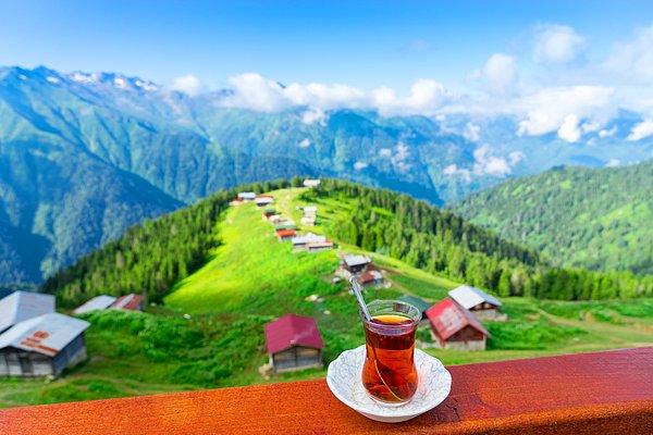 1. Karadeniz'in uçsuz bucaksız yeşilliklerine karşı demli bir çay için