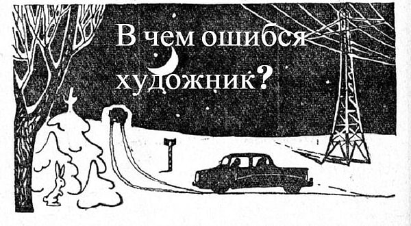 4. Сколько ошибок допустил на этом рисунке художник?