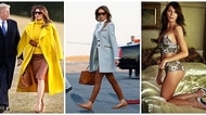 O Bu İşi Biliyor! Amerika'nın First Lady'si Melania Trump ve Bi' Bakanın Tekrar Dönüp Baktığı Muhteşem Stili
