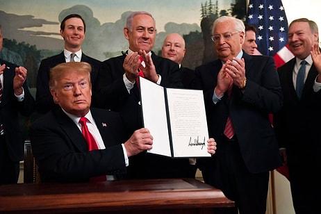 Kararname İmzalandı: Donald Trump, Golan Tepeleri Üzerinde İsrail’in Egemenliğini Resmen Tanıdı