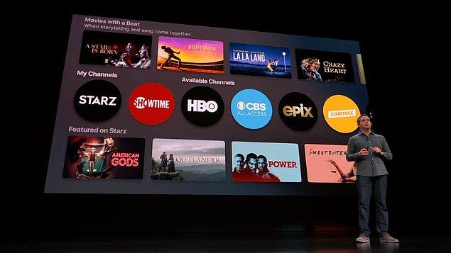 Netflix’in tek elinde tuttuğu popülariteyi ikiye bölen ve bu pazarda kendine bir yer açan Apple, diğer global kanallardan aldığı içerikleri artık bir uygulama olarak Apple TV platformunda yayınlayacak ve aynı zamanda kendi ürettiği içerikleri de burada sergileyecek.