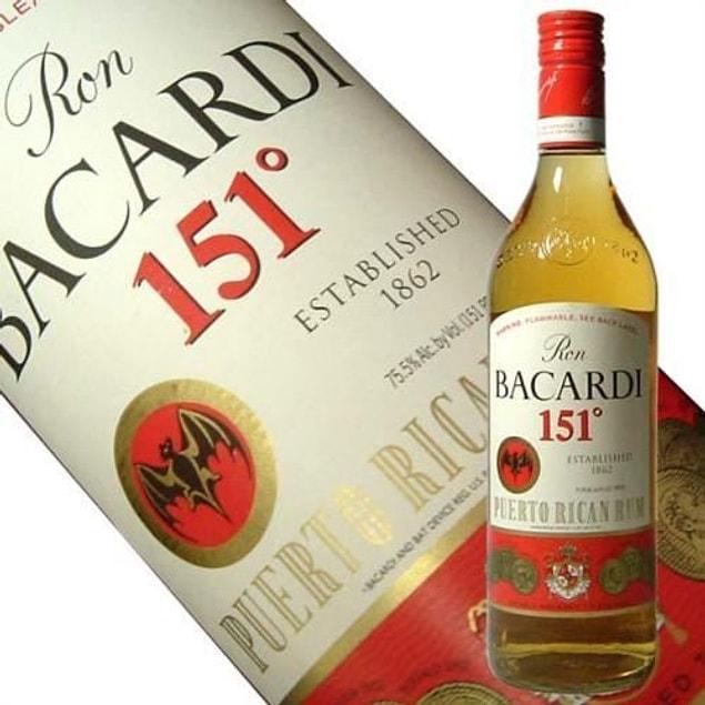 12. Bacardi 151 – 75.5%