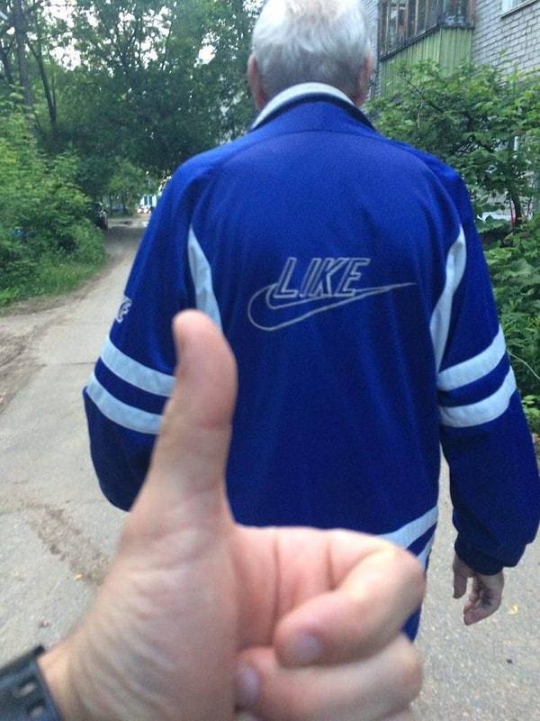 8. Залайкай стильного деда: ну что тебе стоит!