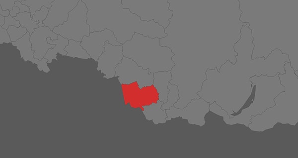 8. Какой город находится в отмеченной области?
