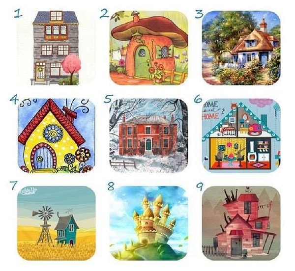 Выберите домик, который приглянулся вам больше всего: