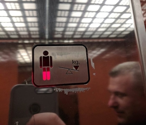 21. Индикатор грузоподъемности лифта