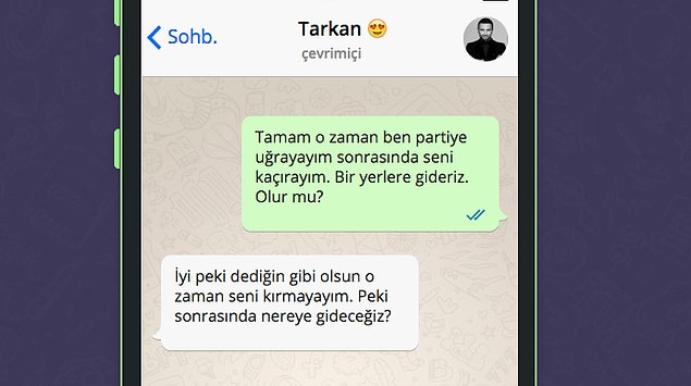 Tebrikler!!!! Sonunda Tarkan'ı tavlamayı başardın!