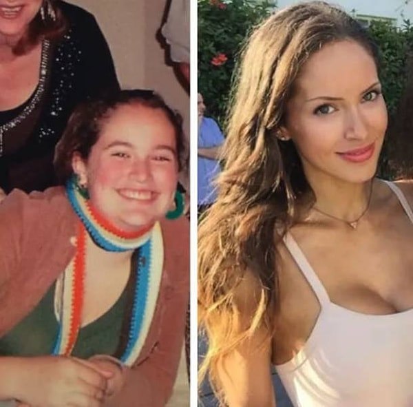 15. Шарф снять, волосы распустить, поддеть пуш-ап!