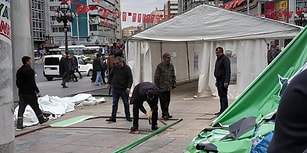 Ankara'da Tanzim Satış İçin Kurulan Çadırlar Toplanmaya Başlandı