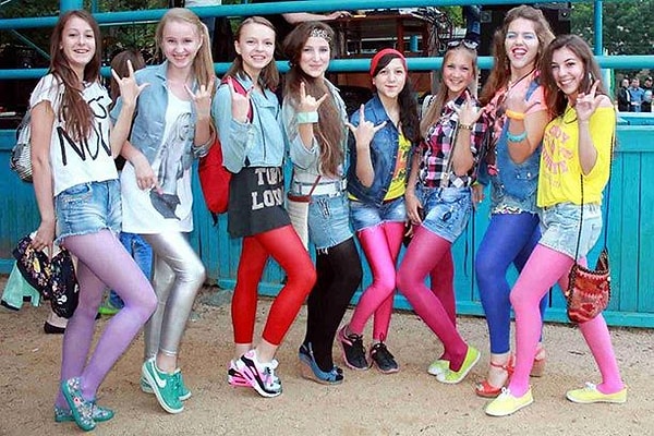 5. Яркие лосины