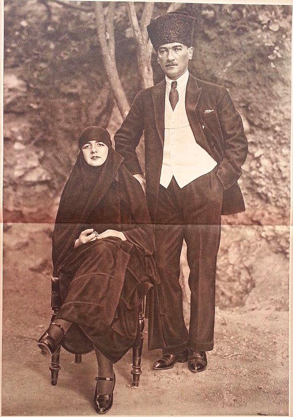 6. Mustafa Kemal ve Eşi Latife Hanım, İstanbul 1923.