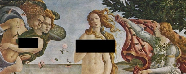 8. А теперь вспомните, на чем стояла Венера на картине Боттичелли?