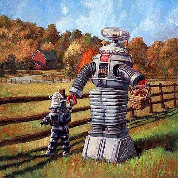 8. Baba/anne ve çocuk robot.