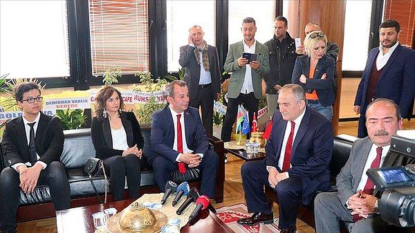 AKP'li başkan karşıladı