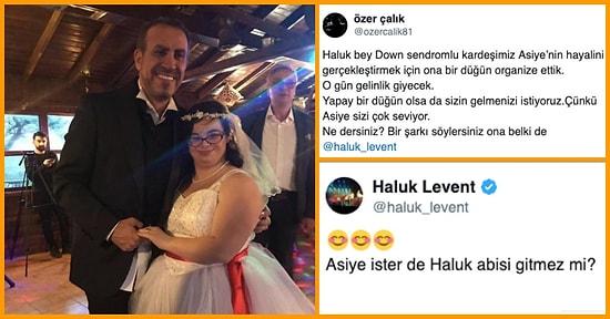 Sen Ne Güzel İnsansın! Down Sendromlu Asiye'nin Gelinlik Giyme Hayali Gerçek Oldu, İlk Dansını Haluk Levent'le Yaptı