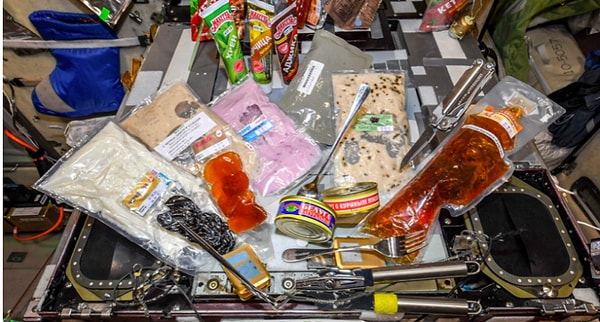 1. Сегодня набор продуктов космонавтов рассчитан на 16-дневное меню, которое разрабатывается в НИИ пищеконцентратной промышленности и специальной пищевой технологии Российской академии сельскохозяйственных наук.