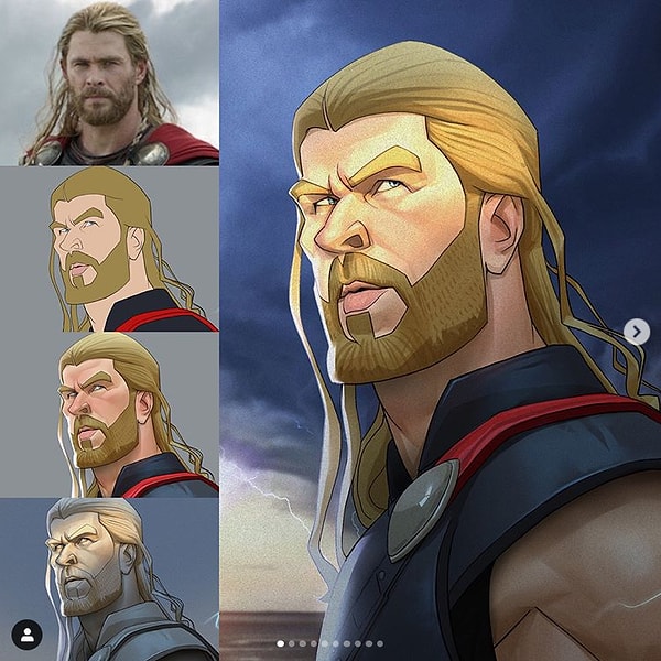 2. Крис Хемсворт , "Тор"