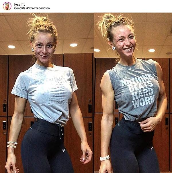 20. Spor yaparken motivasyonu yükseltmek için terledikçe yazıları beliren tişörtler.