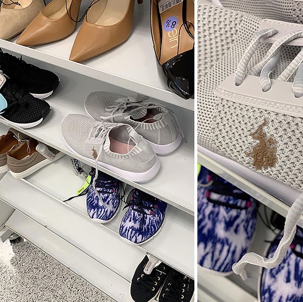 17. Коричневый логотип на белых кроссовках. Пусть все думают, что ты замарался об какашку