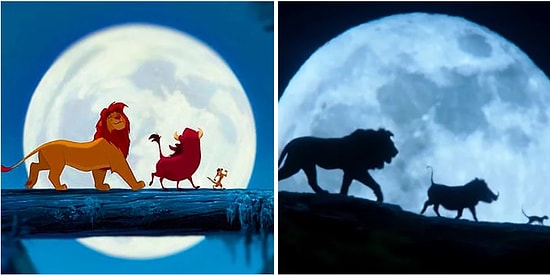 Покадровое сравнение нового трейлера фильма "Король Лев" с мультфильмом 1994 года