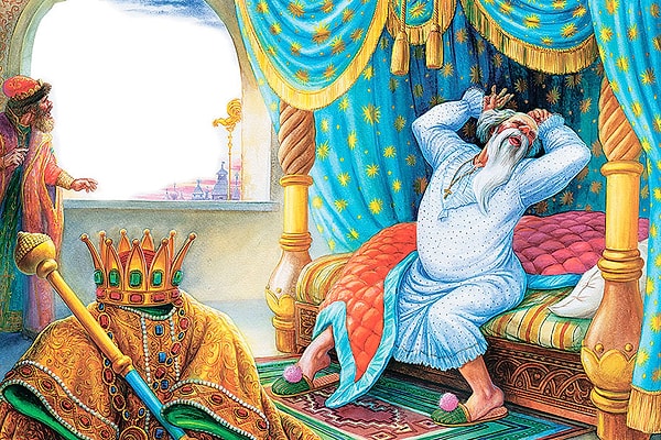 8. Кто в сказке Пушкина дарил царю Дадону золотого петушка?