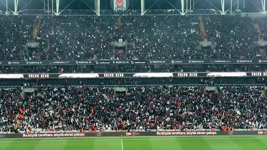 Beşiktaş - Başakşehir Maçında Tribünler Tek Bir Ağızdan 'İmamoğlu'na Mazbatayı Ver' Tezahüratı Yaptı