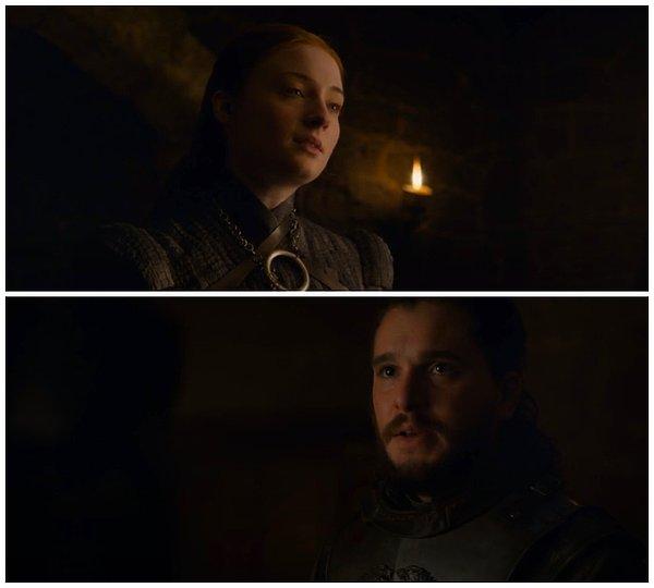 23. Sansa, Daenerys ile ilgili endişelerini dile getiriyor.