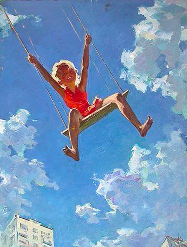 1. В каком месяце, согласно словам знаменитой песни, крылатые качели начинают свой разбег?