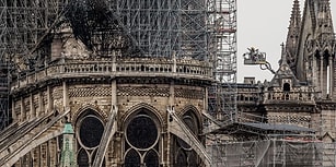 Yangın Sonrası Notre Dame Katedrali'nin Havadan Görüntüleri
