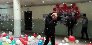 Kanseri Yenen ve Aylar Sonra Okuluna Dönen Öğretmen Sevgi Seliyle Karşılandı