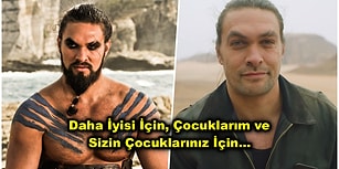 Hoşça Khal Drogo… Jason Momoa, Çevre Kirliliğine Farkındalık Yaratmak İçin 7 Senelik Sakalını Kesti!
