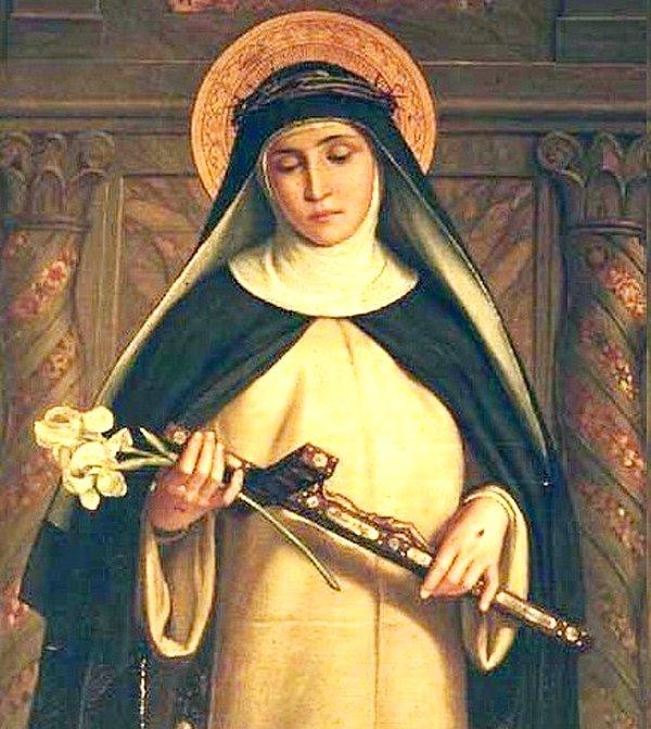 2. Dominikan bir rahibe, skolastik teolog ve filozof Sienalı Katharina. (1347-1380)