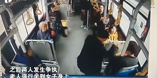 Otobüste Kendisine Yer Vermeyen Kadının Kucağına Oturan Yaşlı Adam