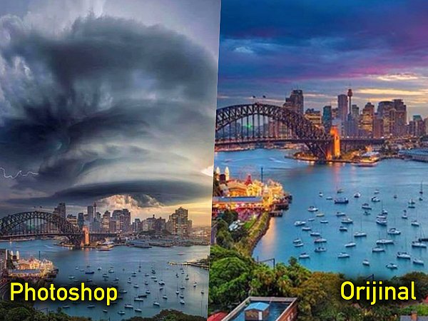 9. "Bir arkadaşım Sidney'deki korkunç fırtına yazarak bu fotoğrafı paylaştı"