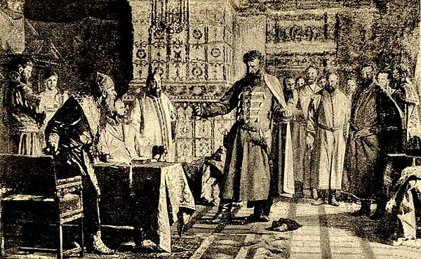 1. Как называлось переходное правительство, которое взяло на себя бразды правления страной в начале 17 века?