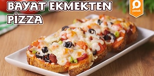 Bayat Ekmekleri Değerlendirmenin En Leziz Yolu! Bayat Ekmekten Pizza Nasıl Yapılır?