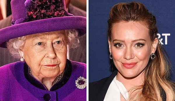 10. Queen Elizabeth II ve Hilary Duff